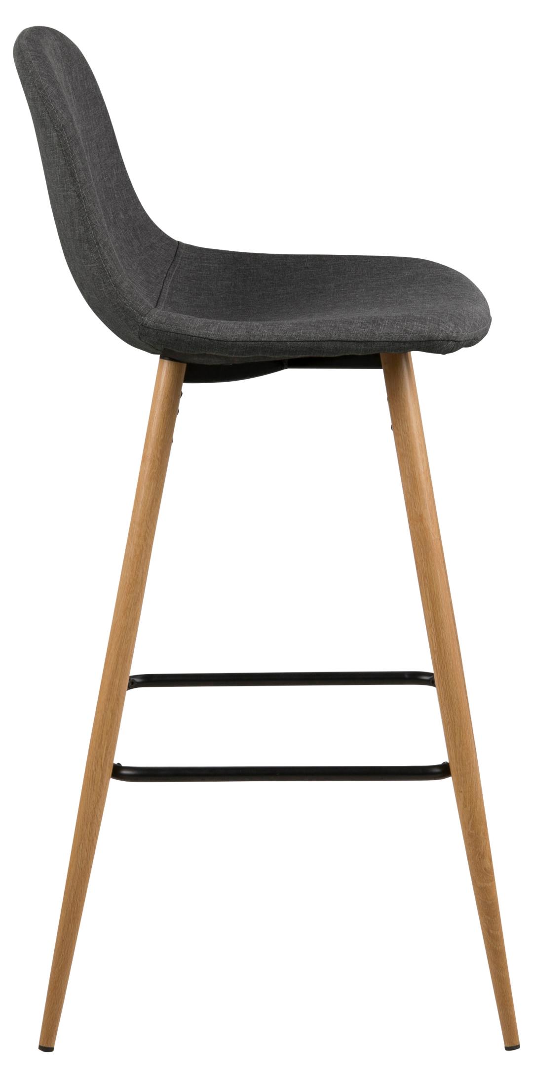 Tabouret de bar Wilhelm - gris foncé/chêne - Image 4