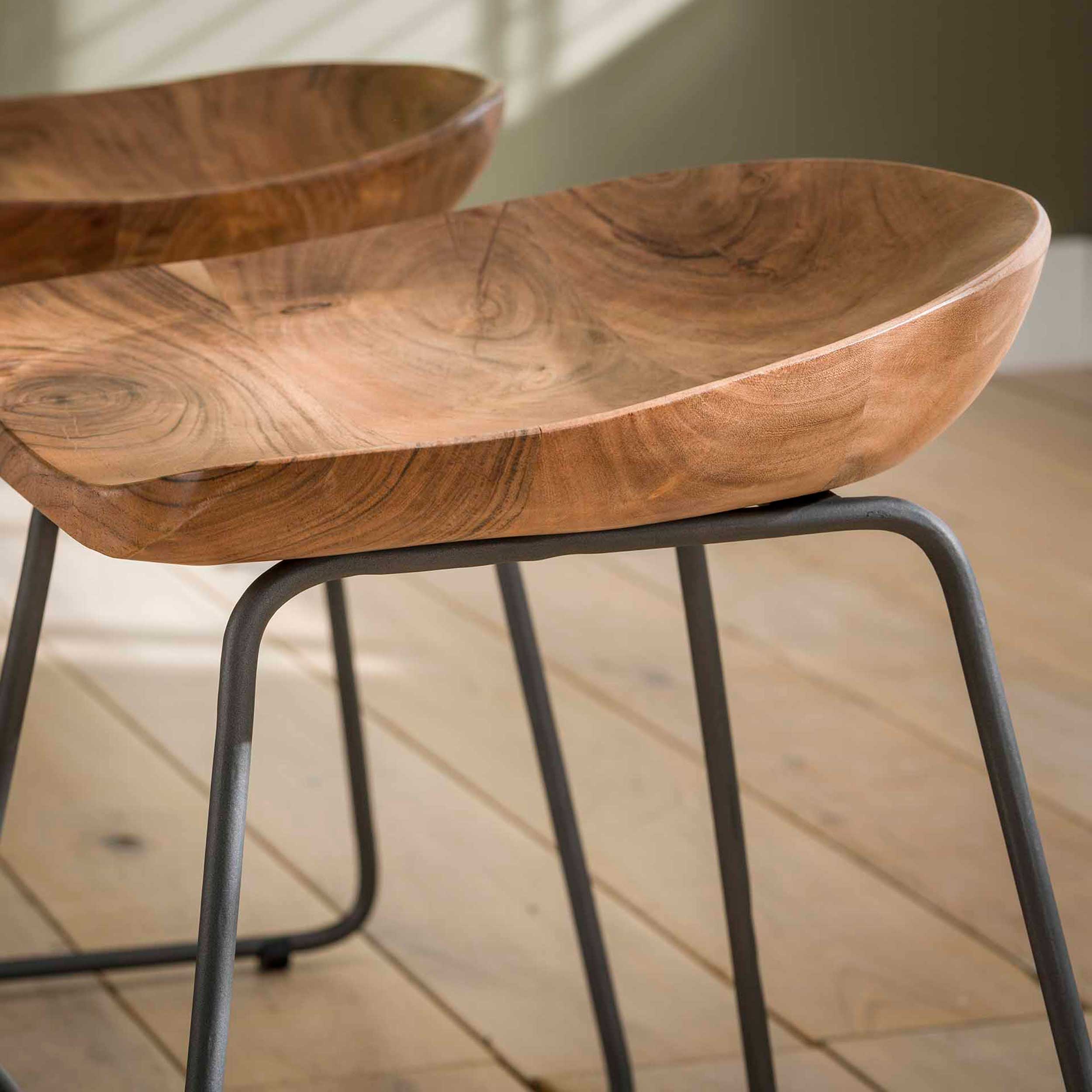 Tabouret Elena - acacia - Image 2