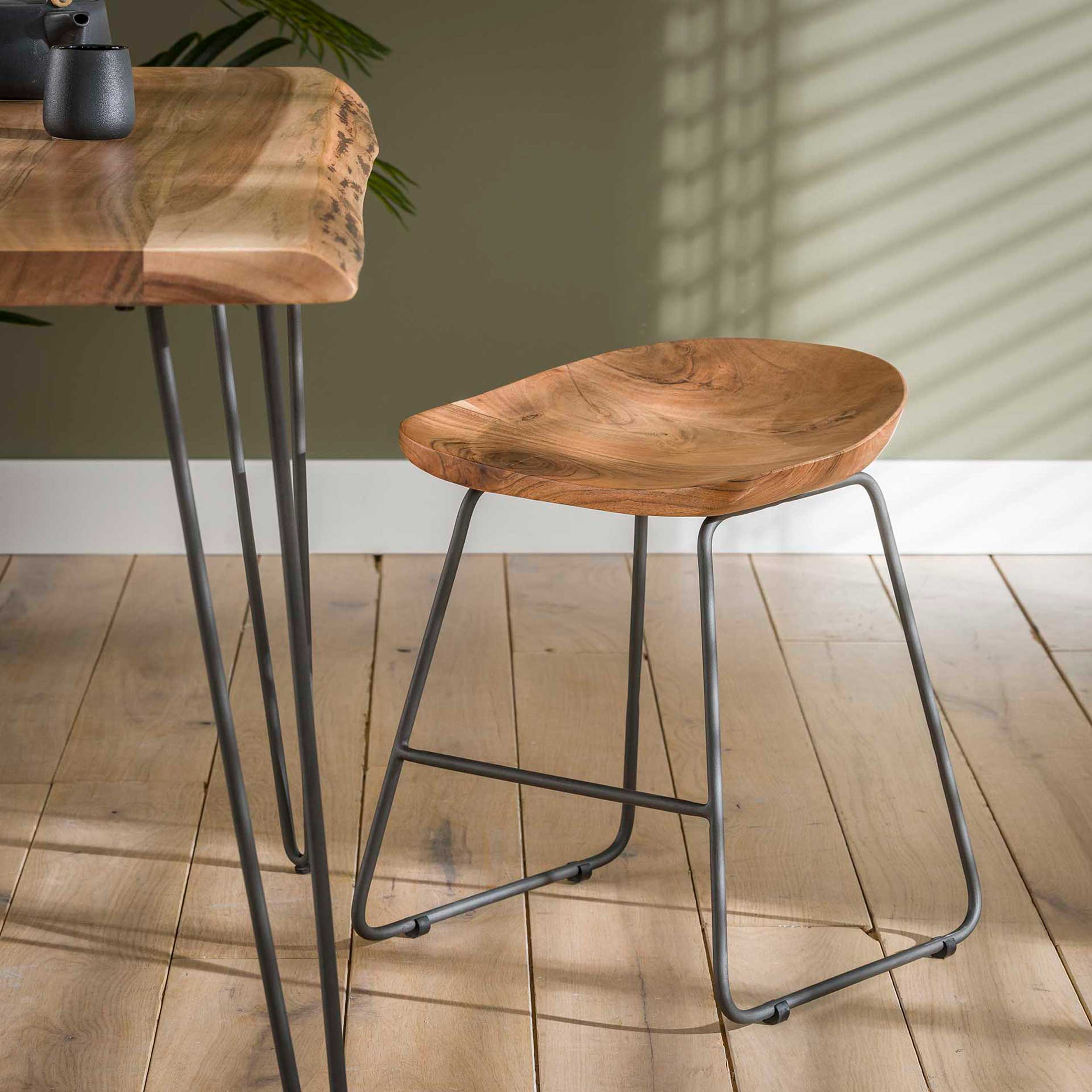 Tabouret Elena - acacia - Image 4