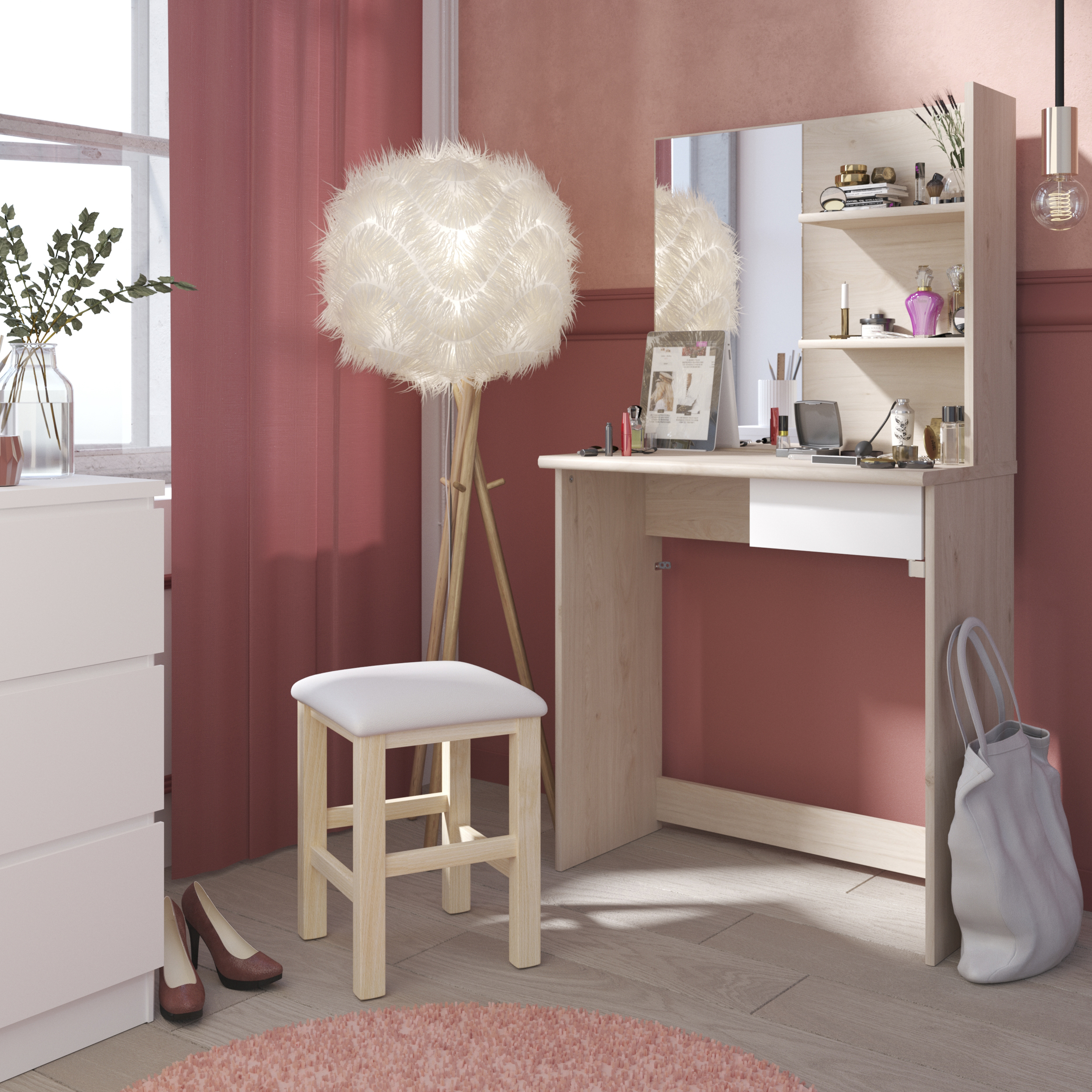 Tabouret Sitty - chêne - Image 6