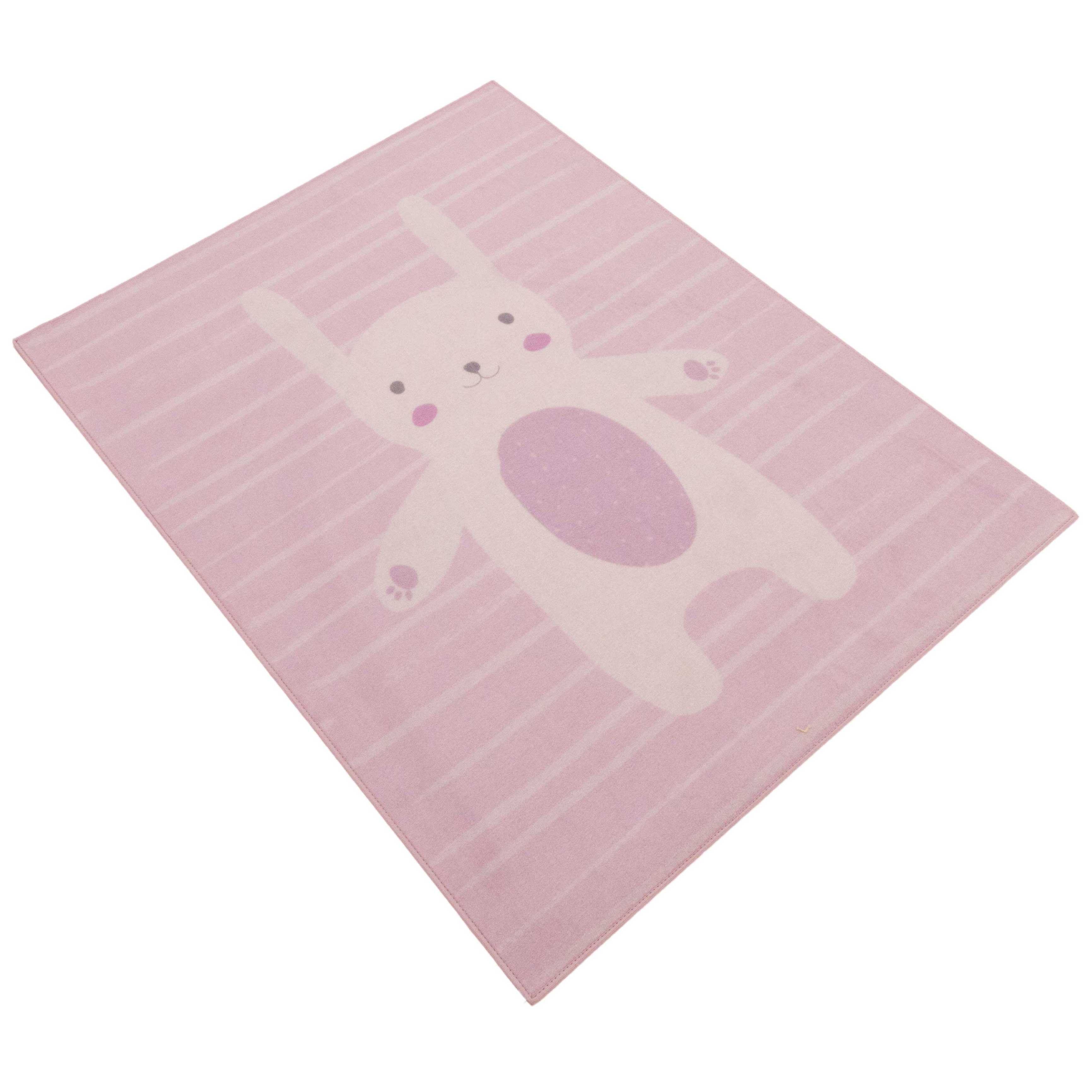 Tapis enfant Bunny - rose - Image 4