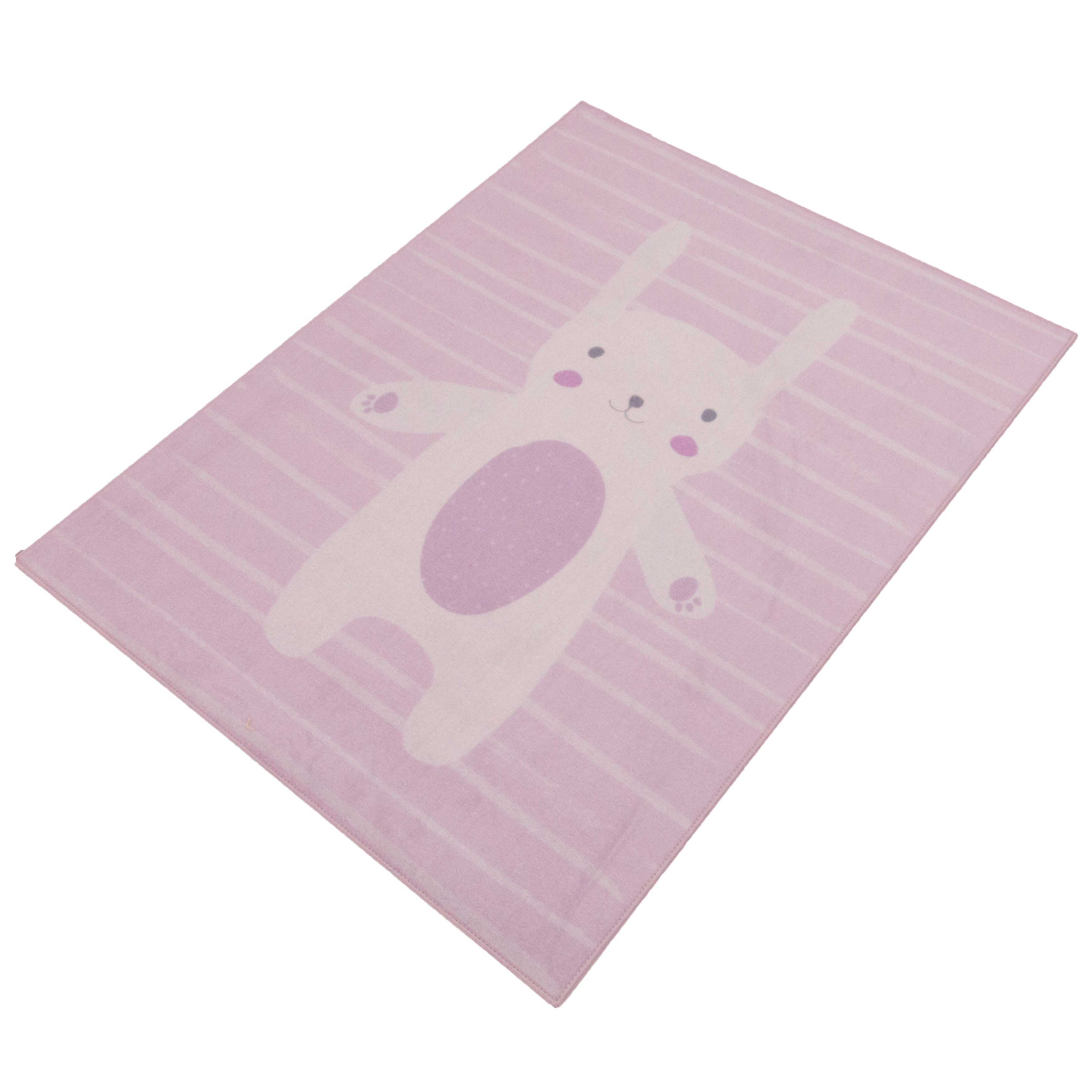 Tapis enfant Bunny - rose - Image 5