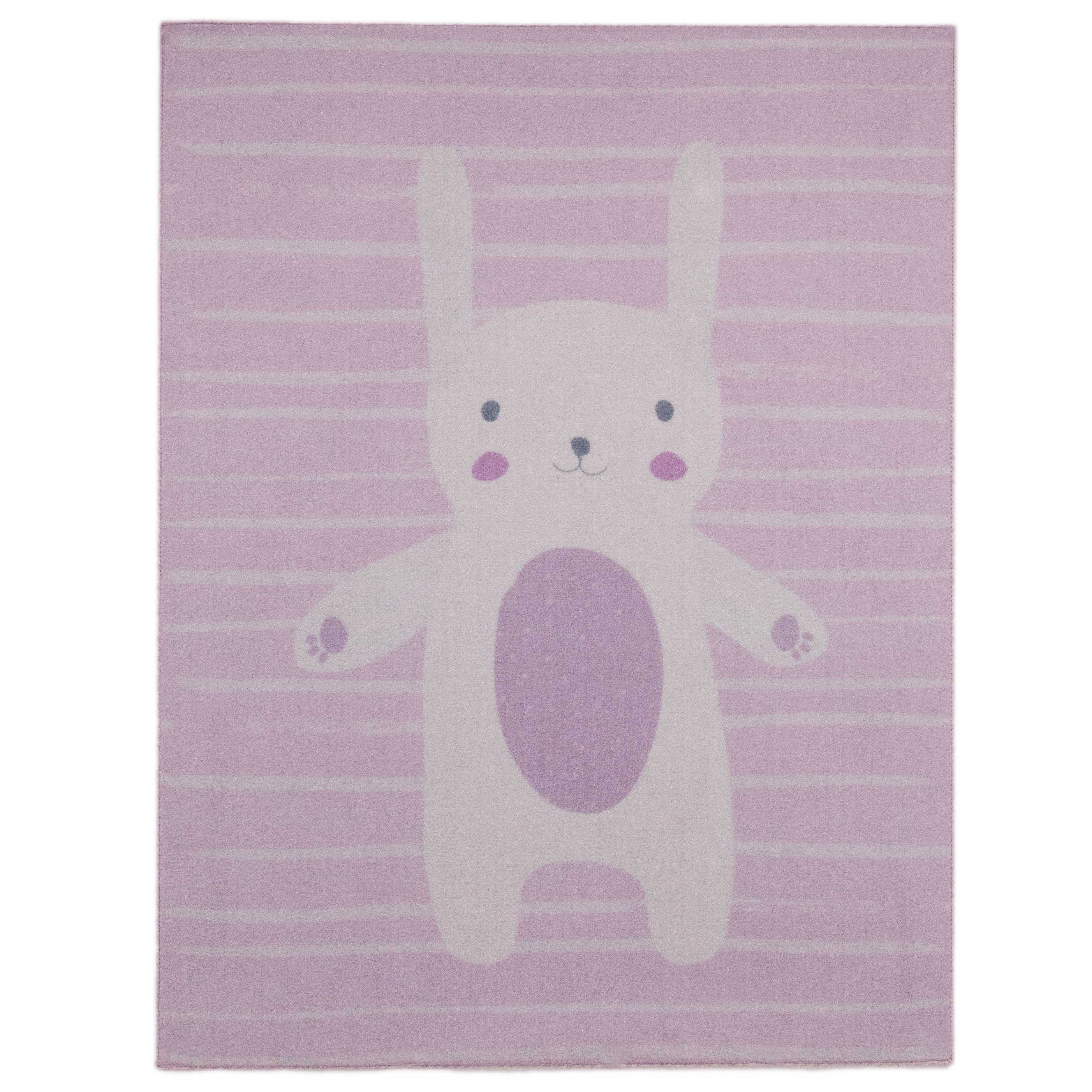 Tapis enfant Bunny - rose