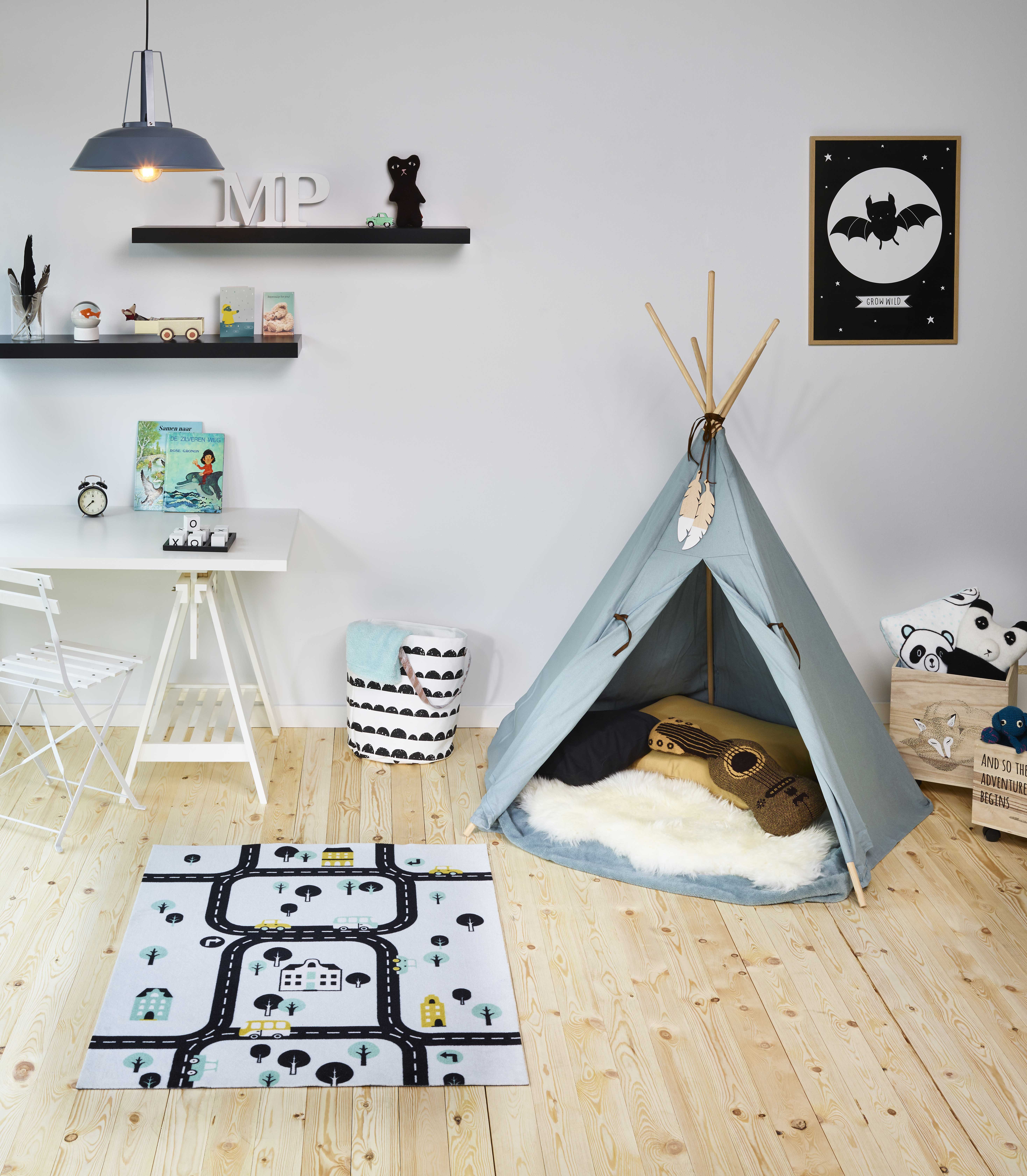 Tapis enfant Ring Road - bleu - Image 6