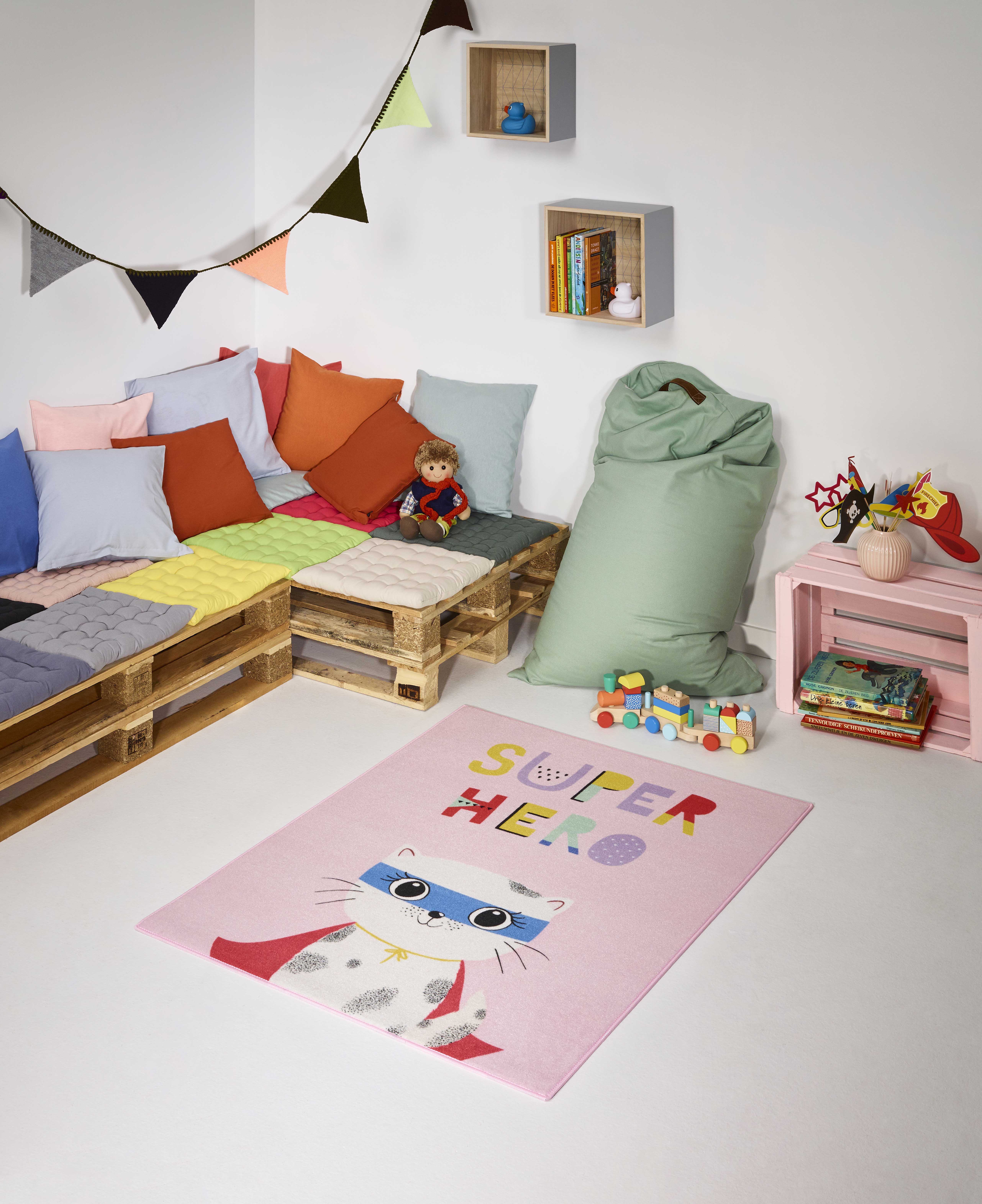 Tapis enfant Superhero Cat - Image 4