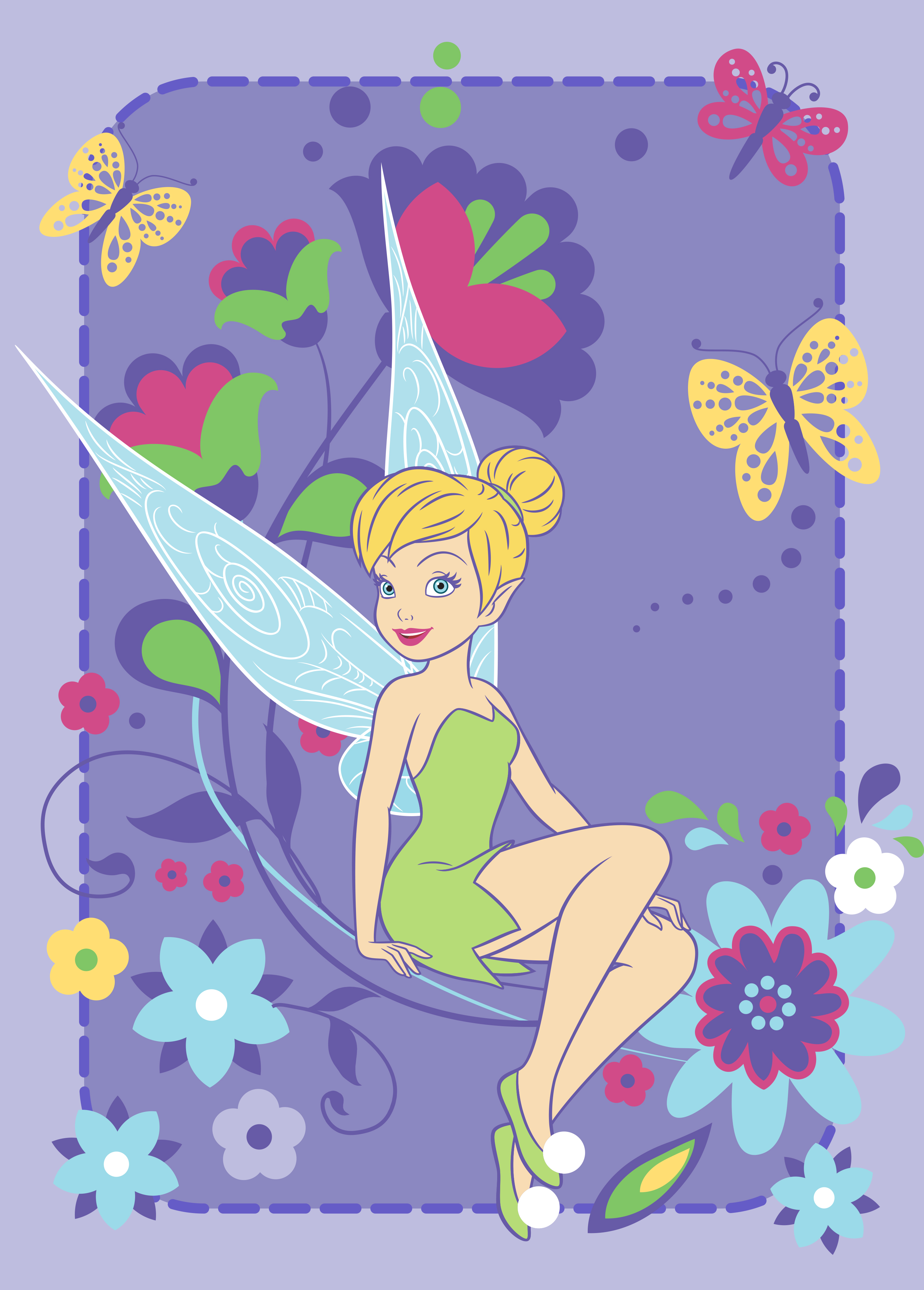 Tapis Fairies - Tink Flowers