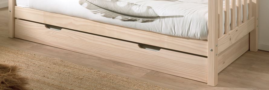 Tiroir de lit Friedrich | 90 x 200 cm | Milky Pine design - Image 3