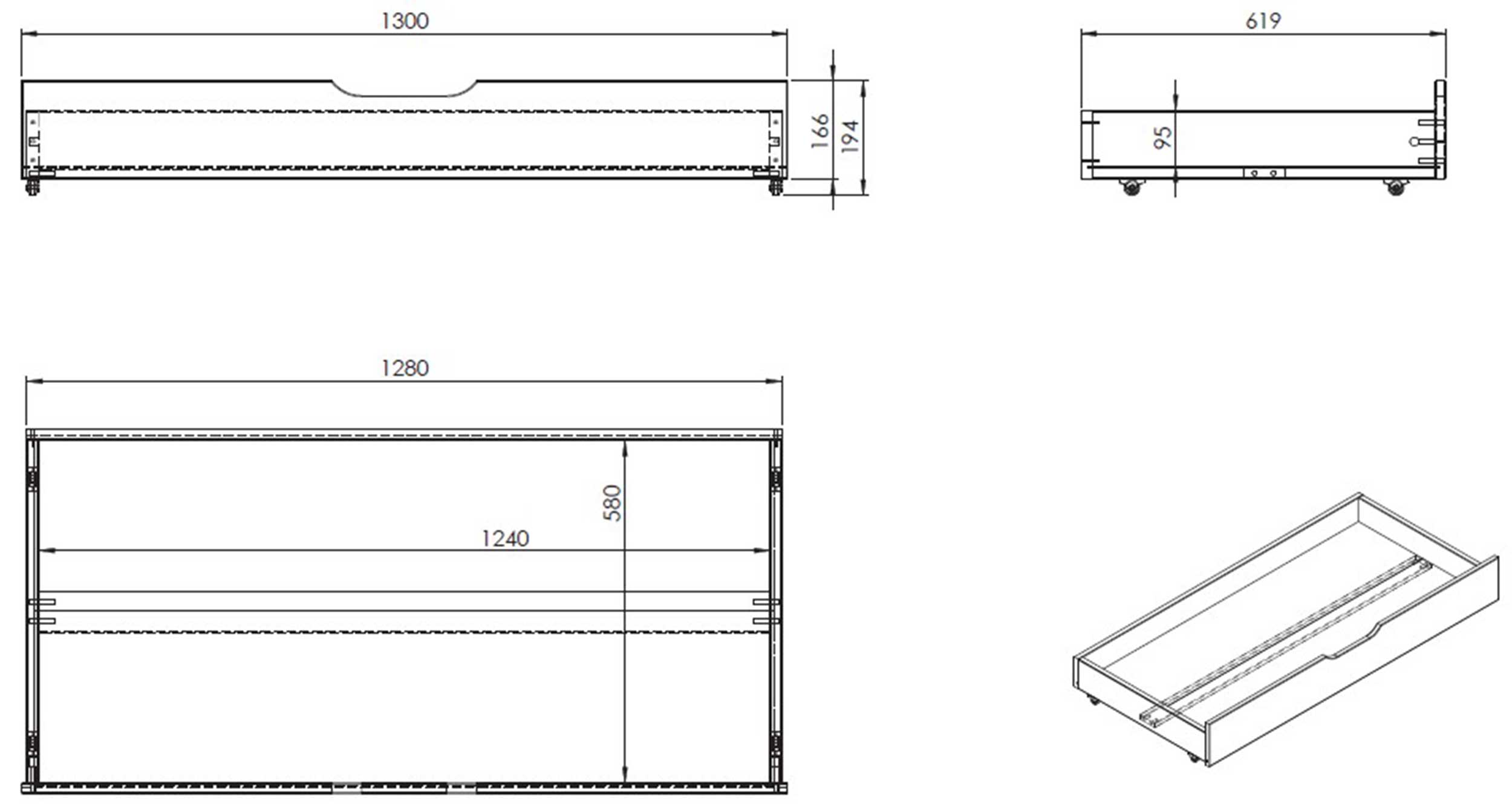Tiroir-lit Jumper - blanc - Image 4