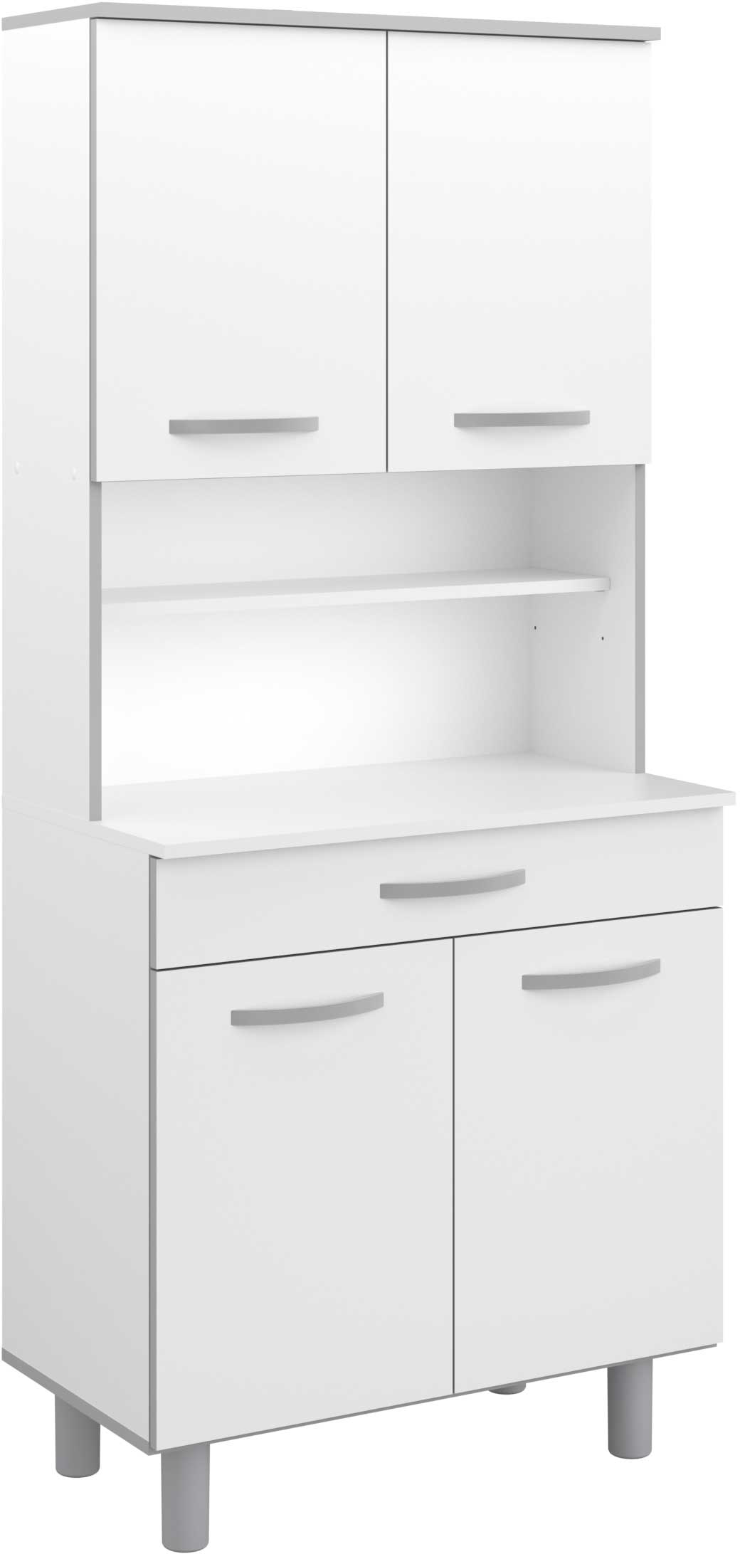 Vaisselier Easy 4 portes & 1 tiroir - blanc - Image 4