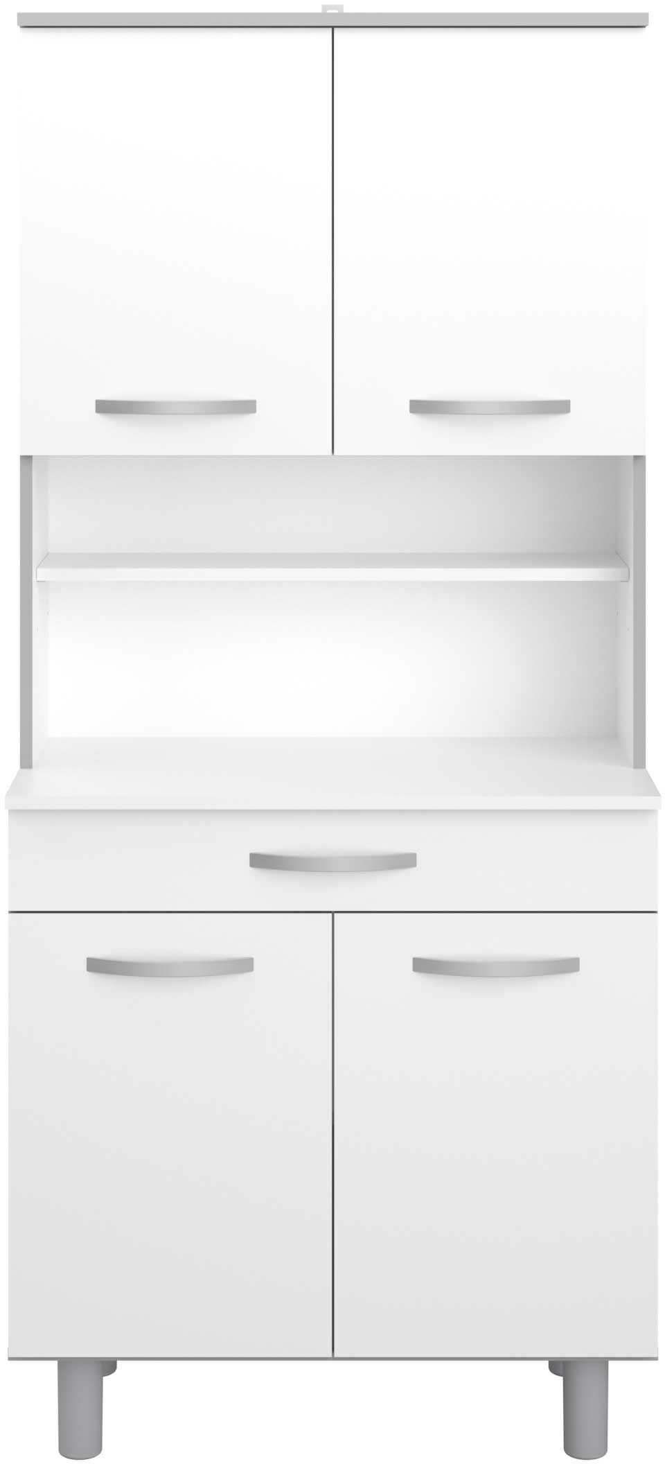 Vaisselier Easy 4 portes & 1 tiroir - blanc - Image 5