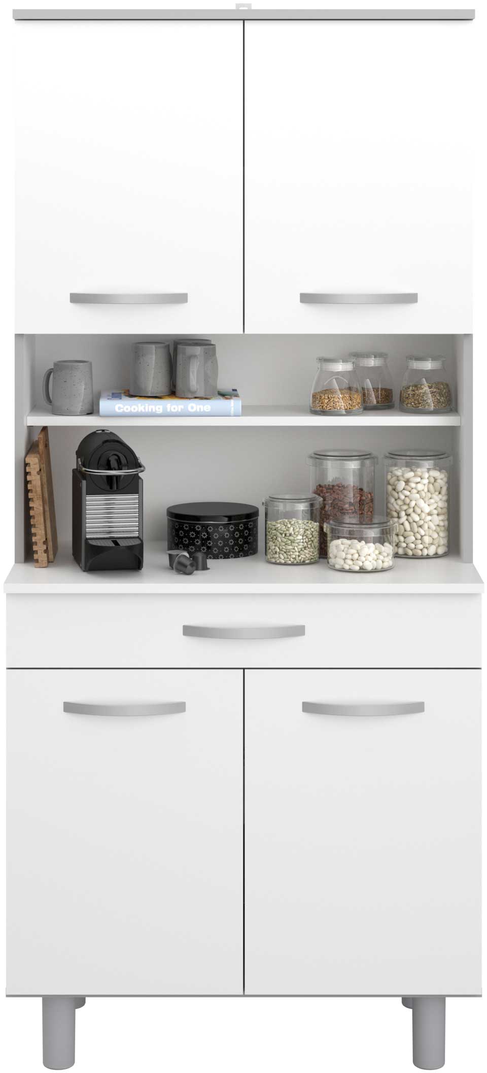 Vaisselier Easy 4 portes & 1 tiroir - blanc - Image 9