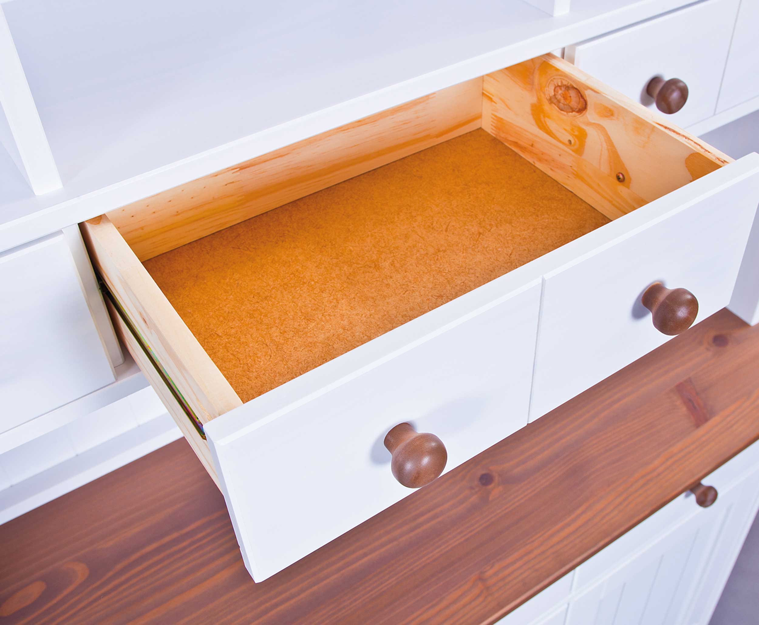 Vaisselier Westerland XL campagne - blanc/brun - Image 7