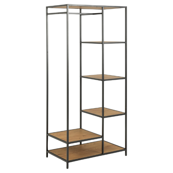 Vestiaire Dover 77cm - noir/chêne sauvage - Image 10