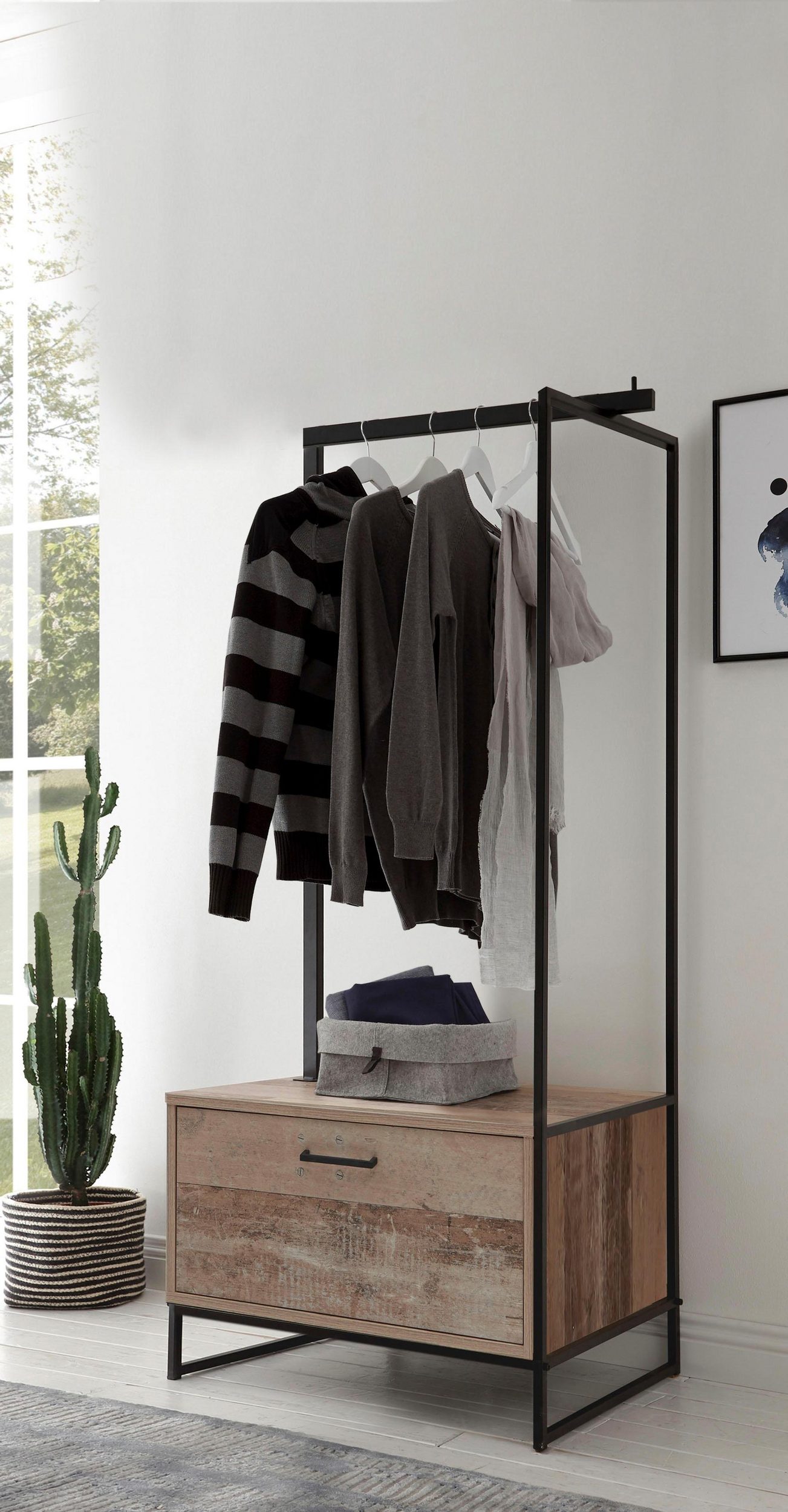 Vestiaire Kemar 76cm - vieux style - Image 5