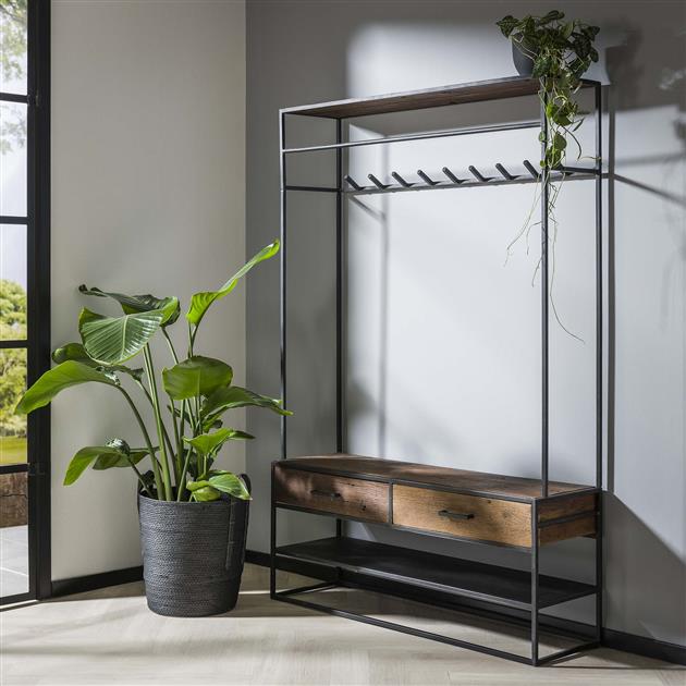 Vestiaire Mezcla 2 tiroirs - bois - Image 6