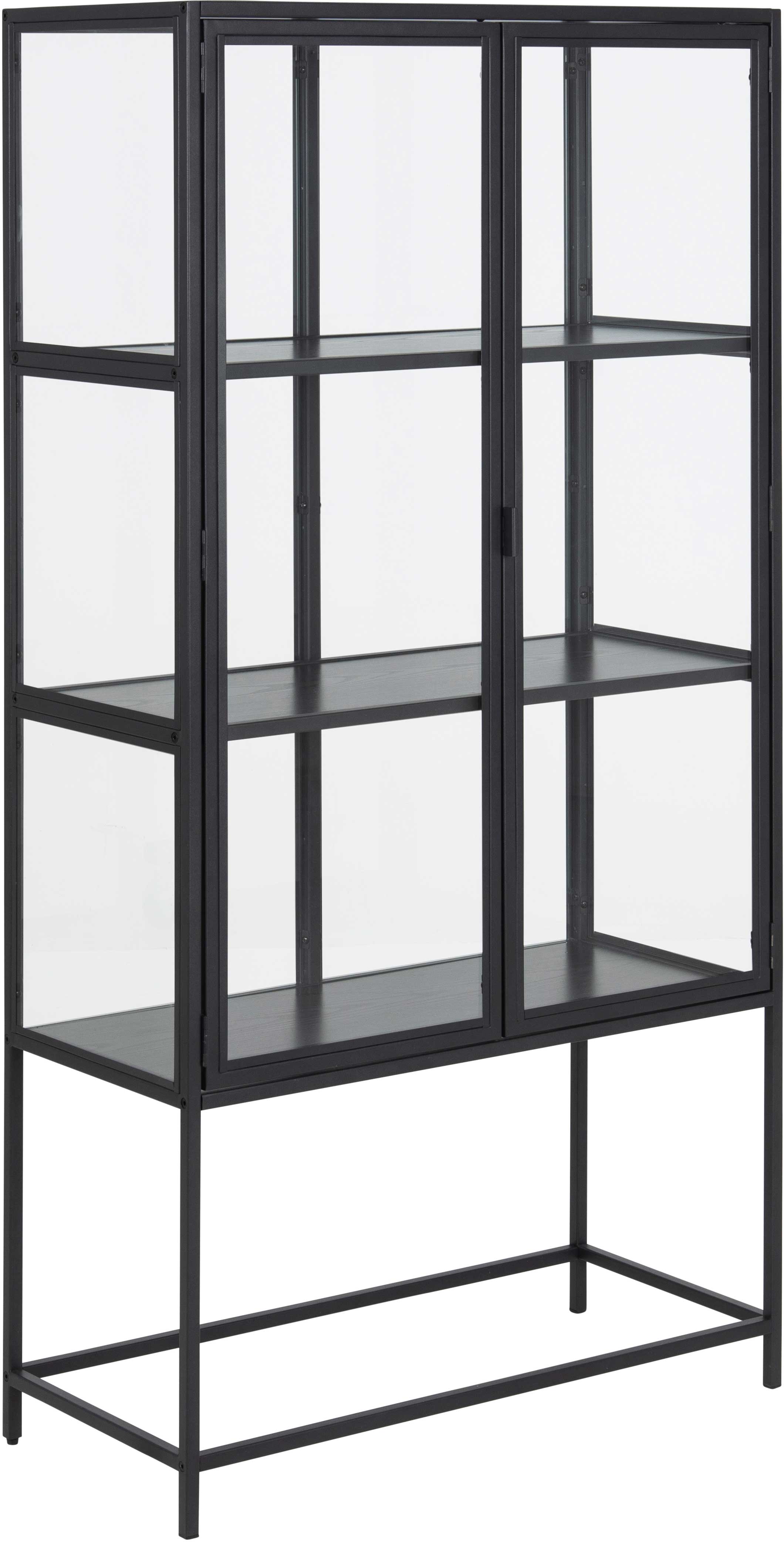 Vitrine Dover 150cm à 2 portes - noir - Image 12
