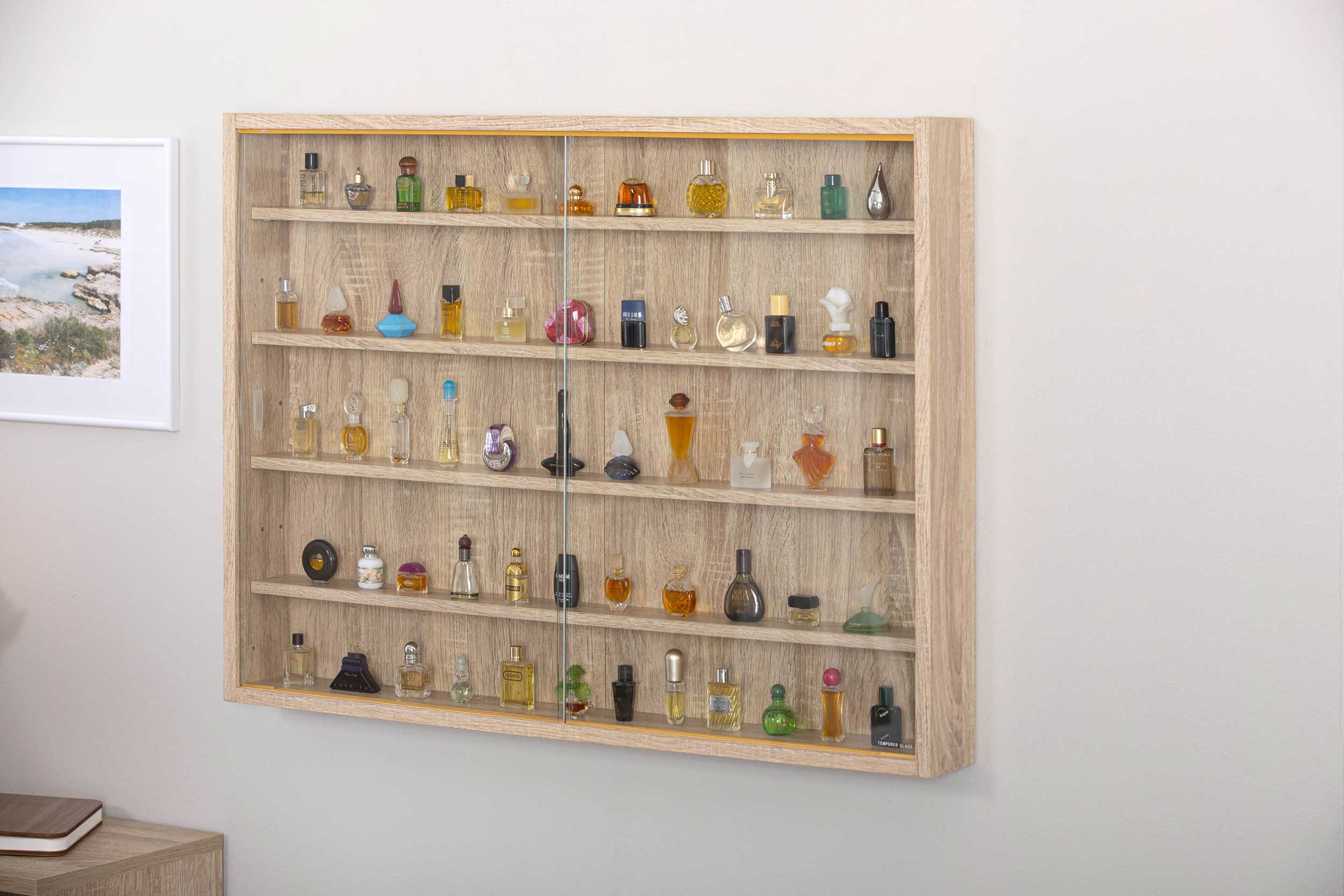 Vitrine suspendue Collecty - chêne - Image 8