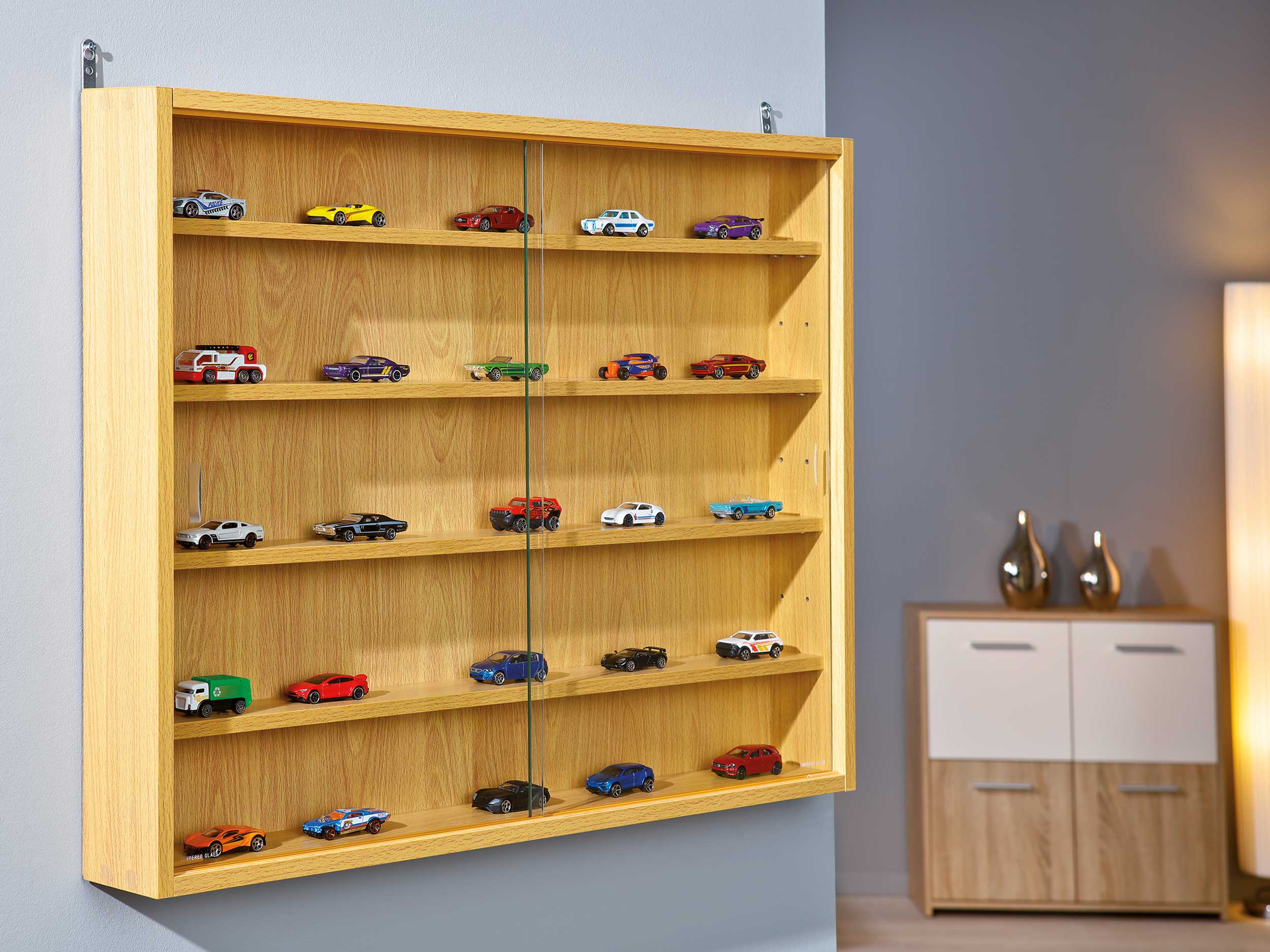 Vitrine suspendue Collecty - hêtre - Image 8