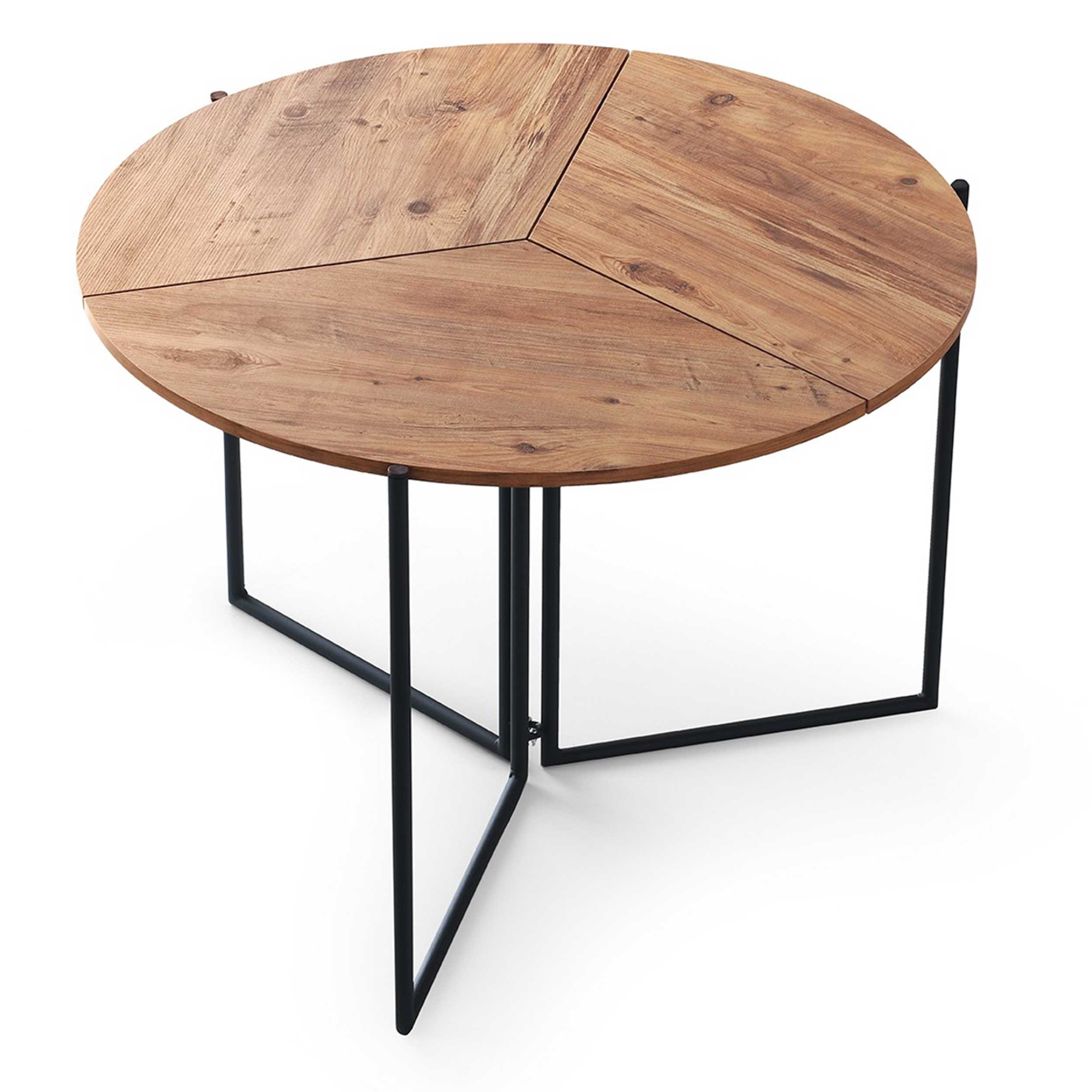 Yaprak Table à manger pliable | 100 % MÉLAMINE | Pin Atlantique - Image 6