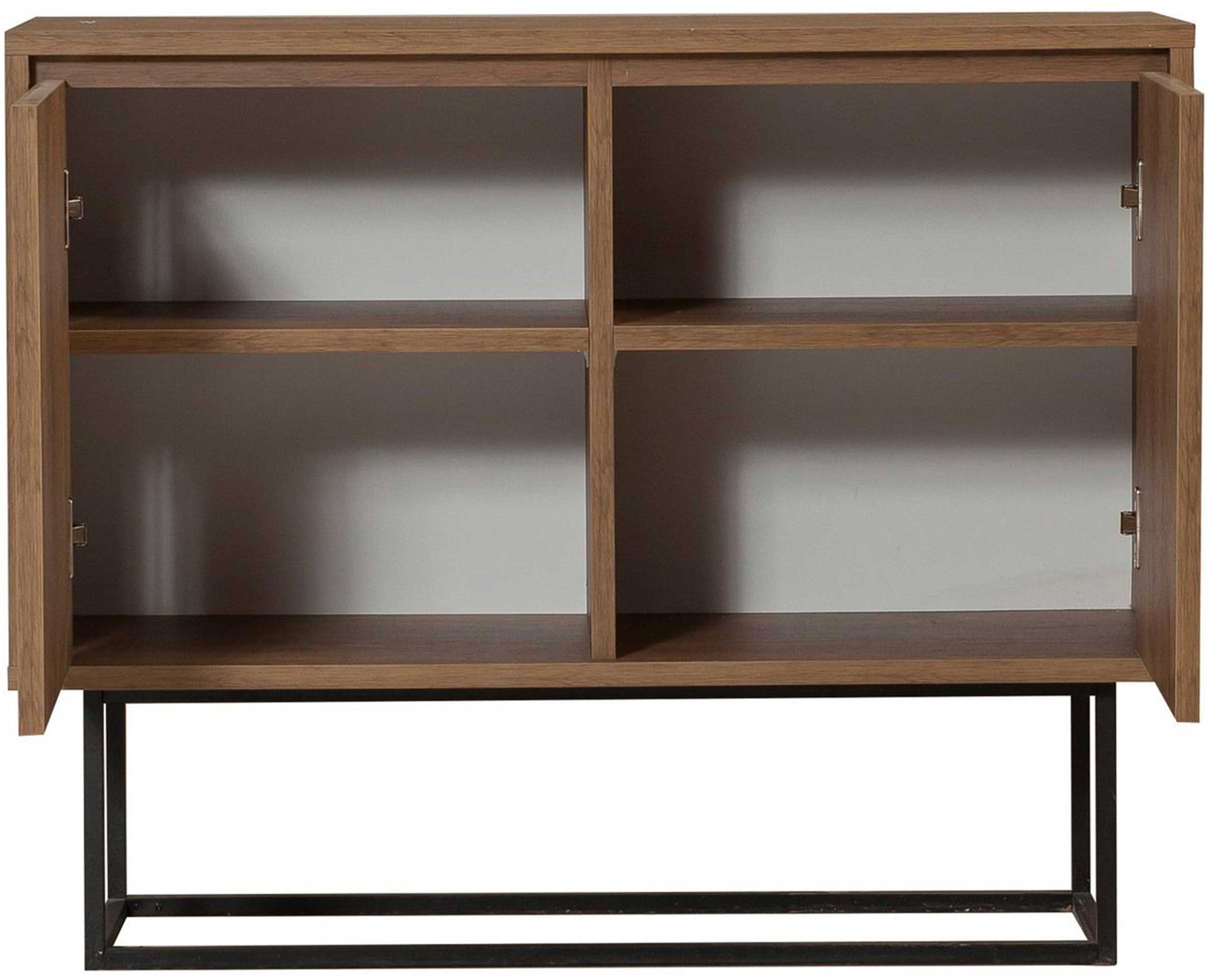 Zuri Console | 100 % MÉLAMINE | Noyer, Noir - Image 4