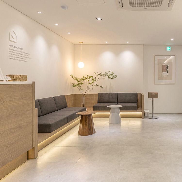 Banc attente salon beauté