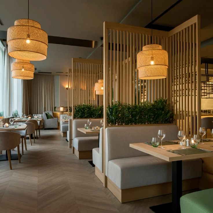 Claustra séparation restaurant