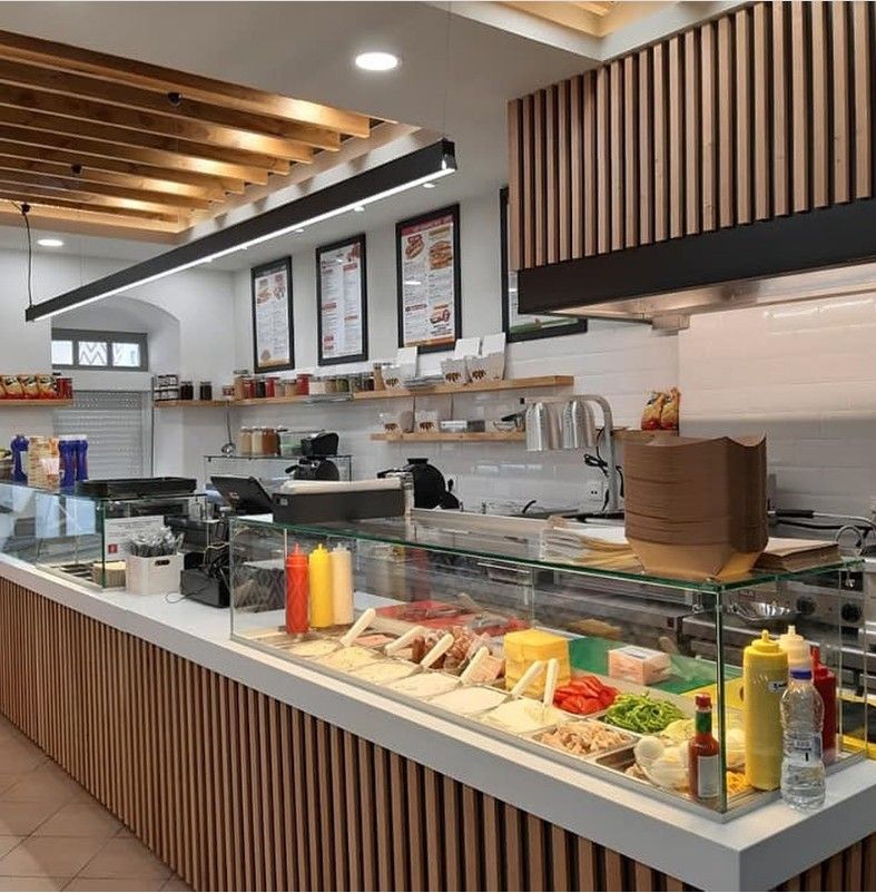Comptoir fast-food compact