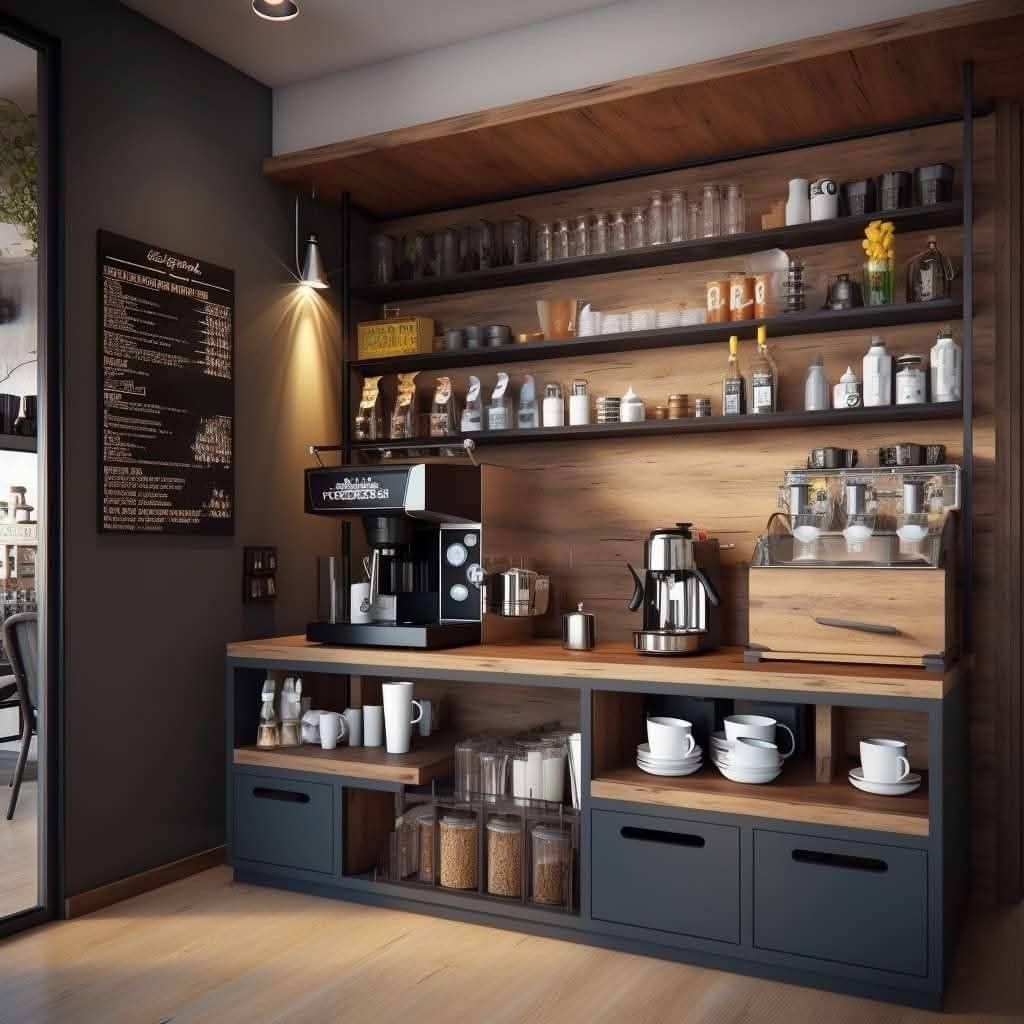 Meuble arrière-bar