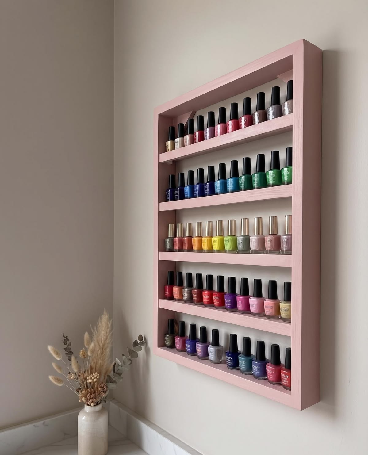 Présentoir vernis mural
